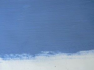 Annie Sloan Greek Blue on tile